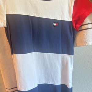 Tommy Hilfiger Kids Navy, White, and Red Dress